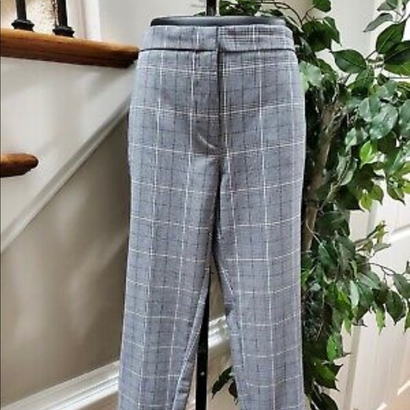 Zara Pants - Zara Basic Women’s gray lining polyester skinny crop pull on dress pants.